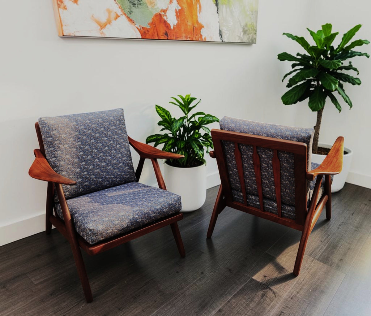 RESTORED Danish MCM Teak Lounge Chairs by Arne Hovmand-Olsen for Mogen Kold (3 available)