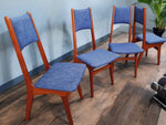 4 REFINISHED REUPHOLSTERED Danish Mid Century Modern Teak Chairs by Korup Stolefabrik 5