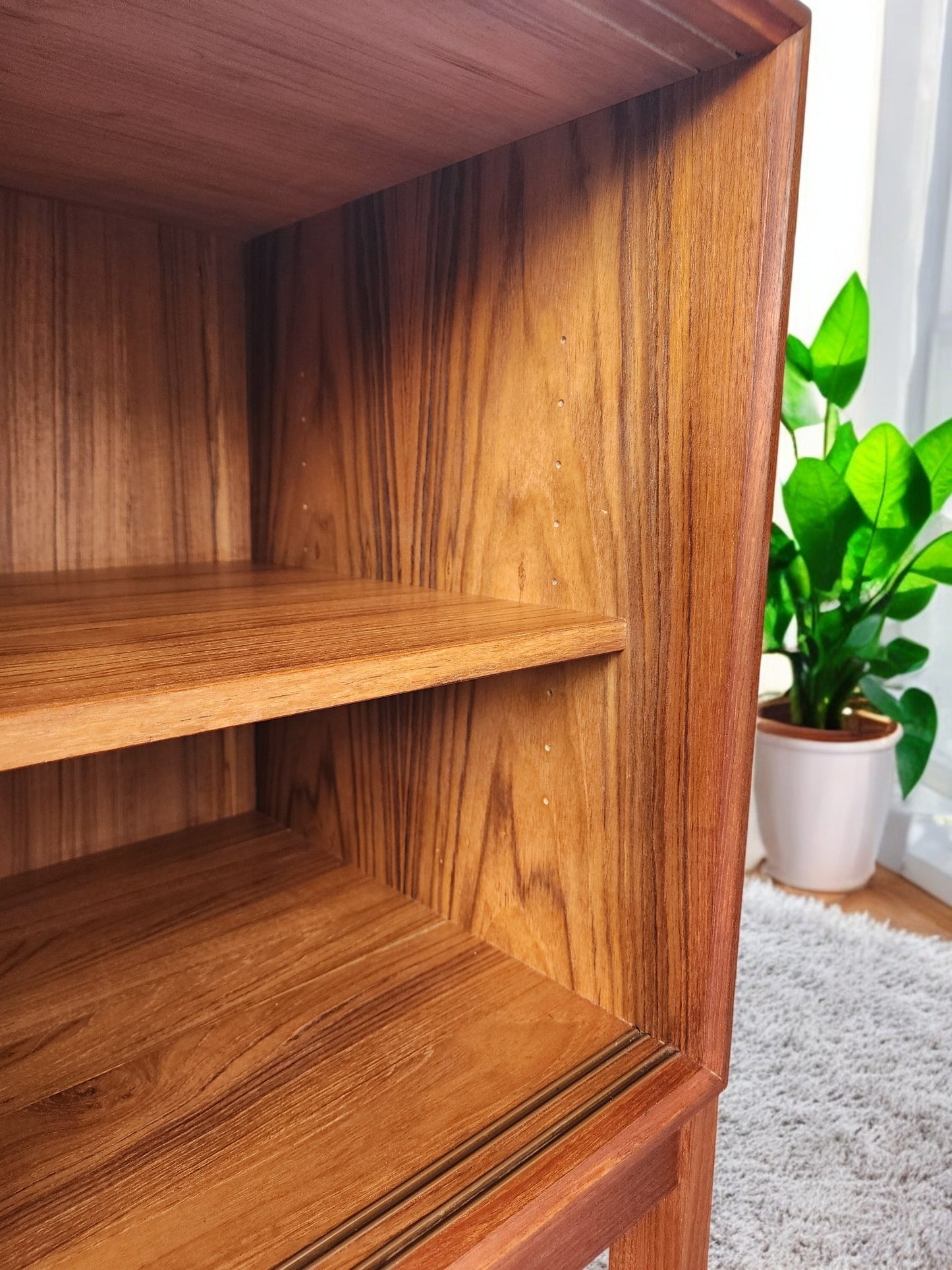 REFINISHED Danish MCM Teak Credenza by Axel Christiansen for ACO 59"