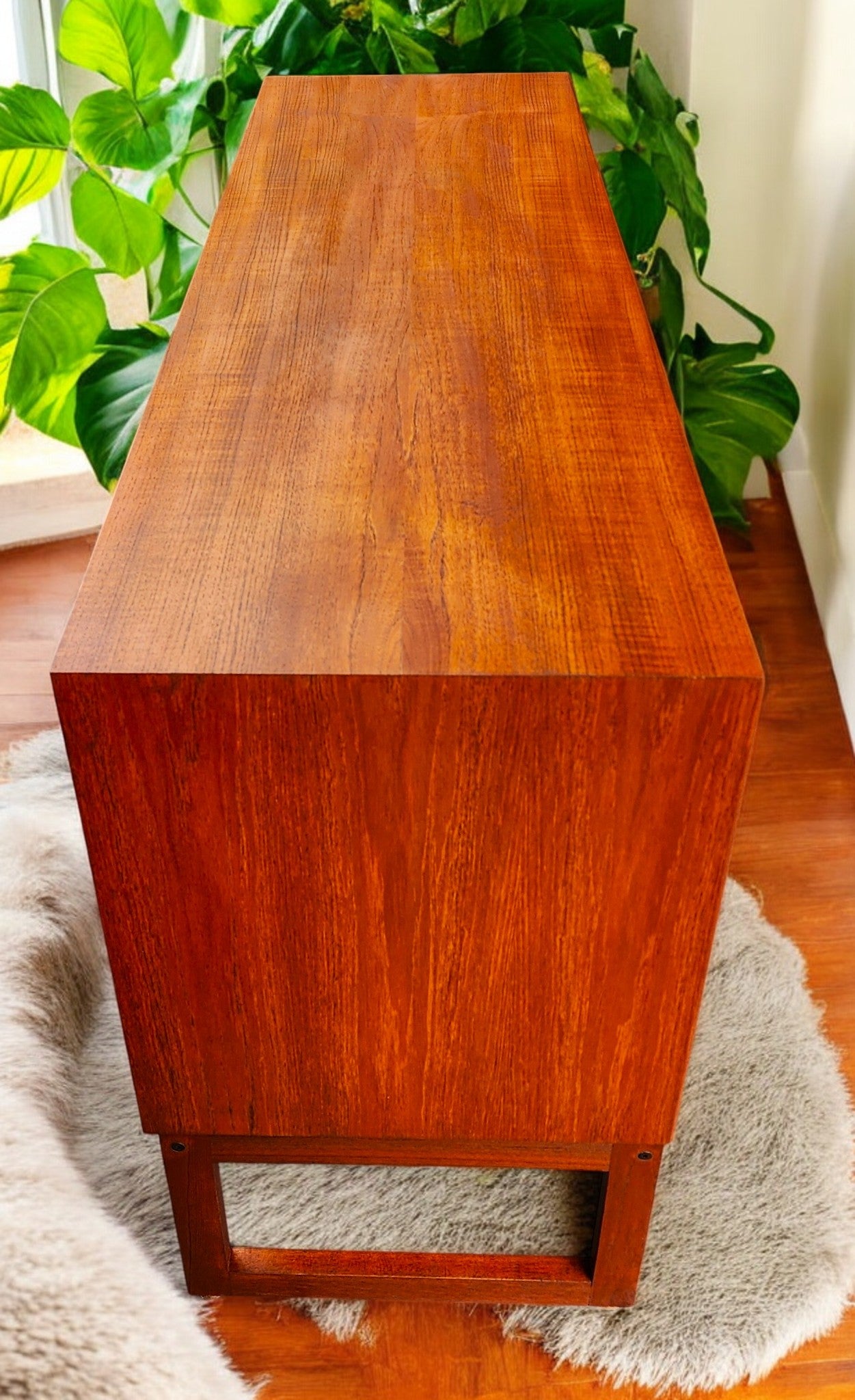 REFINISHED Danish MCM Teak Credenza by Axel Christiansen for ACO 59"