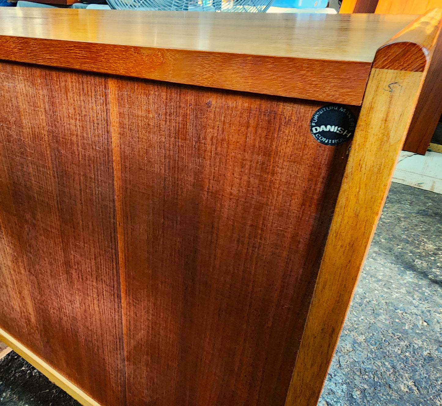 Danish Mid Century Modern Teak Sideboard by Johannes Andersen 94"