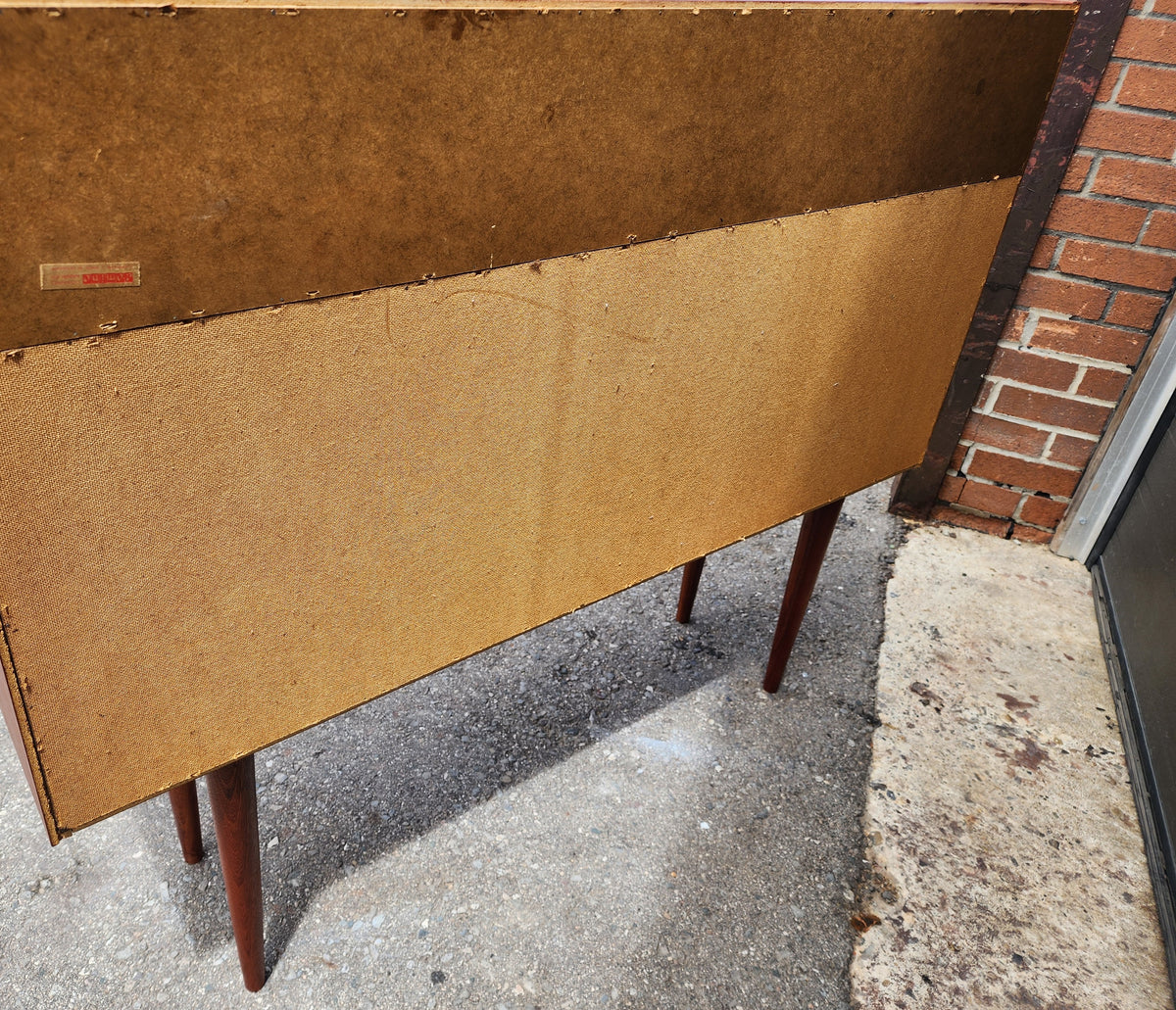 REFINISHED Danish Mid Century Modern Teak Cabinet Narrow 48