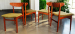 4 RESTORED REUPHOLSTERED Danish MCM Teak Chairs by E.W. Bach 3