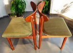4 RESTORED REUPHOLSTERED Danish MCM Teak Chairs by E.W. Bach 4