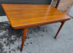 REFINISHED Danish MCM Teak Dining Table w 2 Leaves by Niels O. Moller, 63