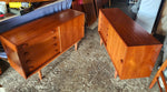 REFINISHED Danish Mid Century Modern Teak Cabinet by Domino 48