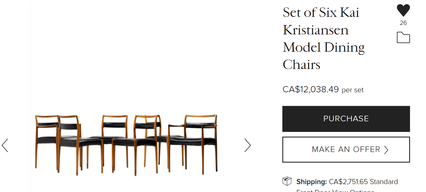 4 REFINISHED REUPHOLSTERED Danish Mid Century Modern Rosewood Chairs by Kai Kristiansen