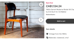 Choose Fabric***6 REFINISHED Danish Mid Century Modern teak chairs by Erik Buch, model 49 14