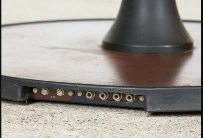 REFINISHED MCM Electrohome Circa 75 Model 703 Circular Stereo Console w Speakers