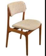 Choose Fabric***6 REFINISHED Danish Mid Century Modern teak chairs by Erik Buch, model 49 1