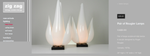 Mid Century Modern Large Sculptural Acrylic Tulip Lamps by R.Rougier 10
