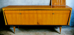 Exquisite French Mid Century Modern Sideboard Buffet Large 94.5
