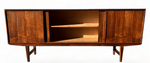 REFINISHED Danish MCM Brazilian Rosewood Sideboard by E.W.Bach  77