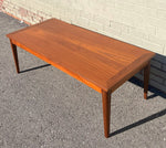 REFINISHED Mid Century Modern Teak Coffee Table, 51