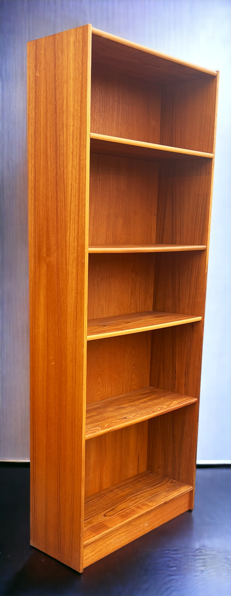 RESTORED Danish Mid Century Modern Teak Bookcase  H 76