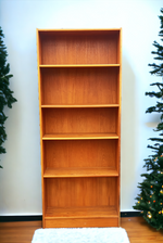 RESTORED Danish Mid Century Modern Teak Bookcase  H 76