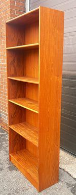 RESTORED Danish Mid Century Modern Teak Bookcase  H 76