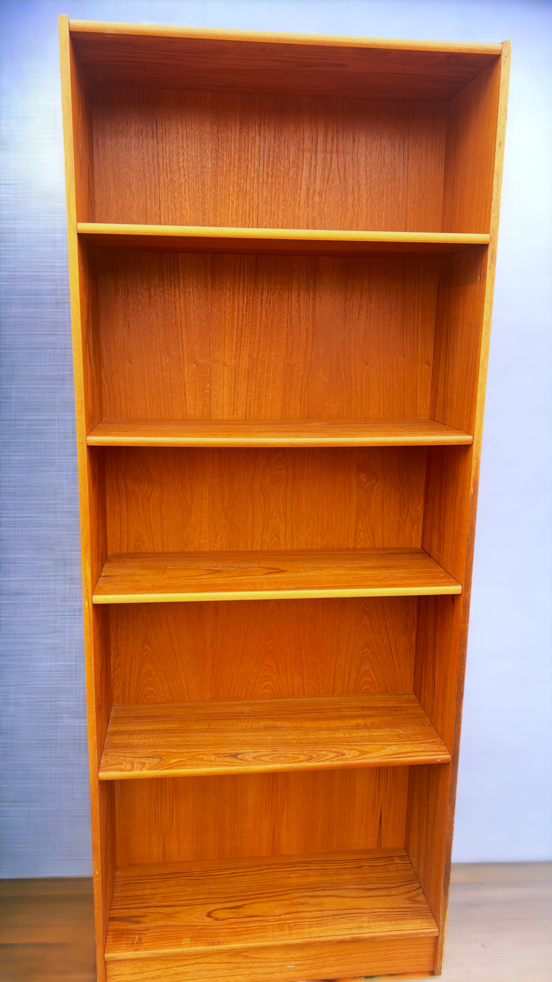RESTORED Danish Mid Century Modern Teak Bookcase  H 76