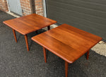 REFINISHED Mid Century Modern Solid Teak Accent Table (2 available) 11