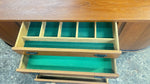 REFINISHED MCM Teak Buffet with Tambour Doors La Rose by RS Associates 75