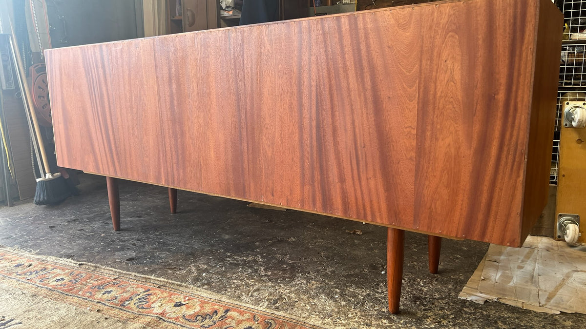 REFINISHED Danish Mid Century Modern Teak Sideboard by Gunni Omann 79