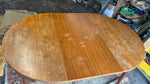 REFINISHED Danish MCM ROUNDETTE Teak Extension Table & 4 Chairs by Hans Olsen 15