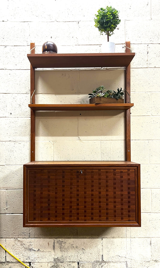 REFINISHED Danish MCM Teak Modular Wall Unit CADO by Poul Cadovius