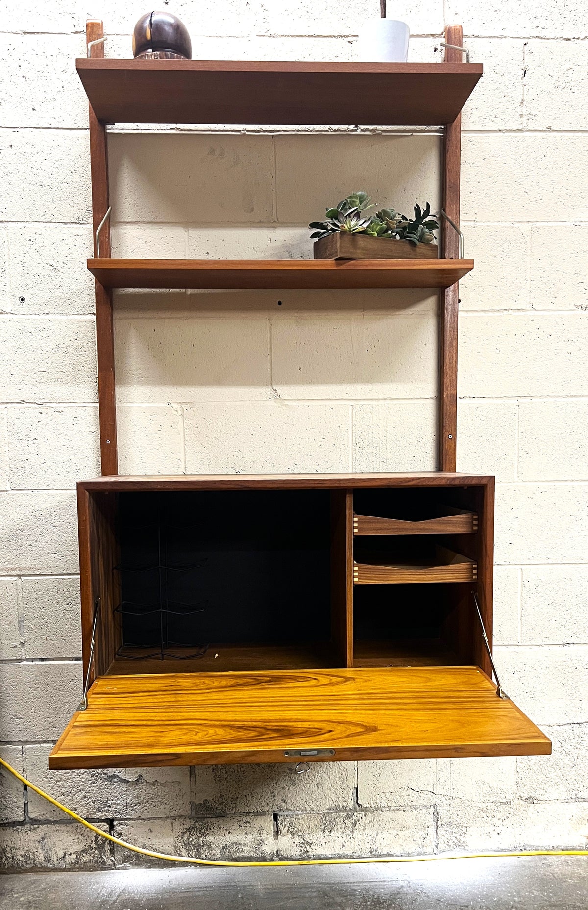 REFINISHED Danish MCM Teak Modular Wall Unit CADO by Poul Cadovius