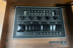 REFINISHED Mid Century Modern Walnut Stereo Console w Finished Back 12