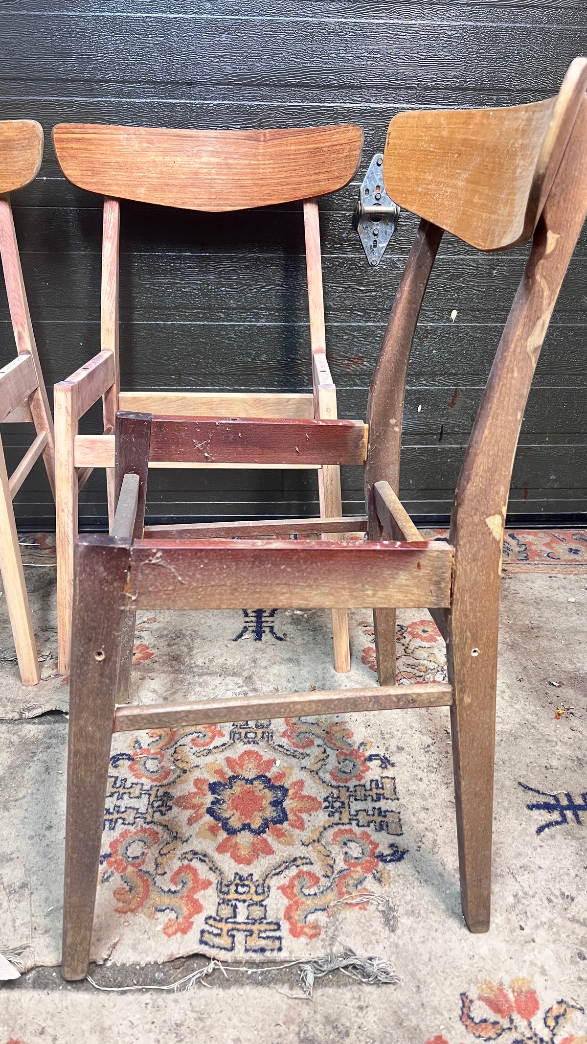4 REFINISHED REUPHOLSTERED Danish Mid Century Modern Teak Chairs by Farstrup