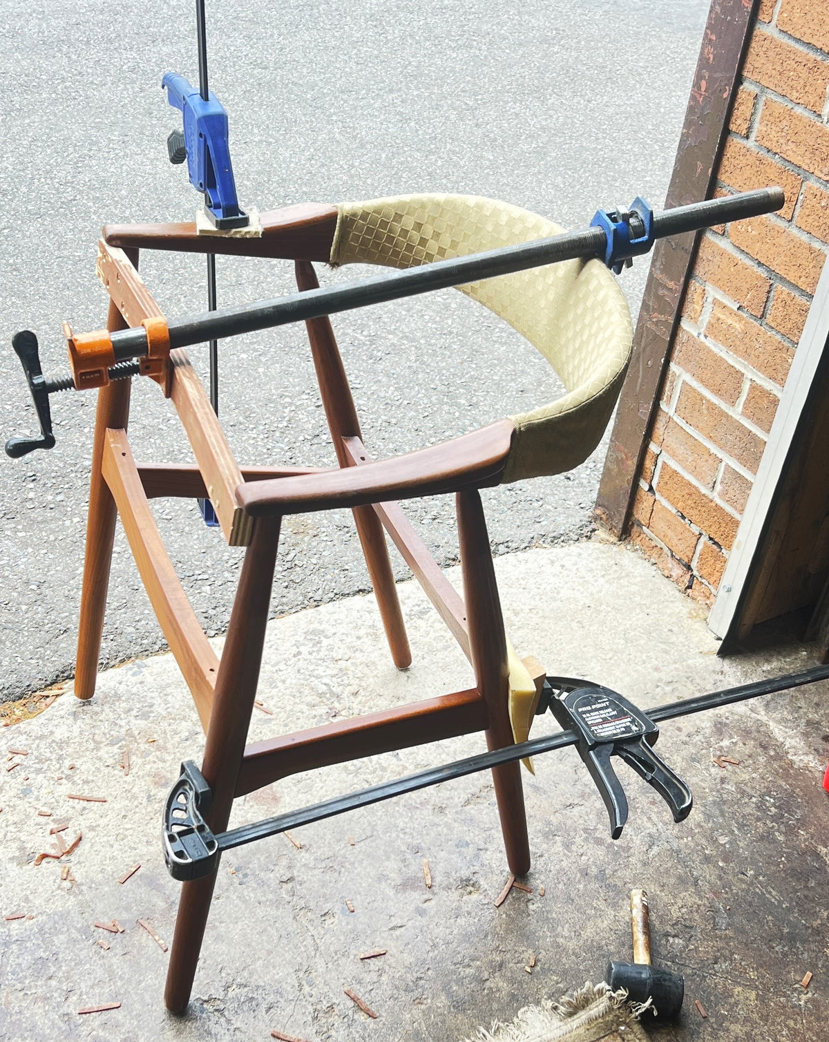 2 REFINISHED Danish Mid Century Modern Teak Armchairs by Th. Harlev (2 pairs available)