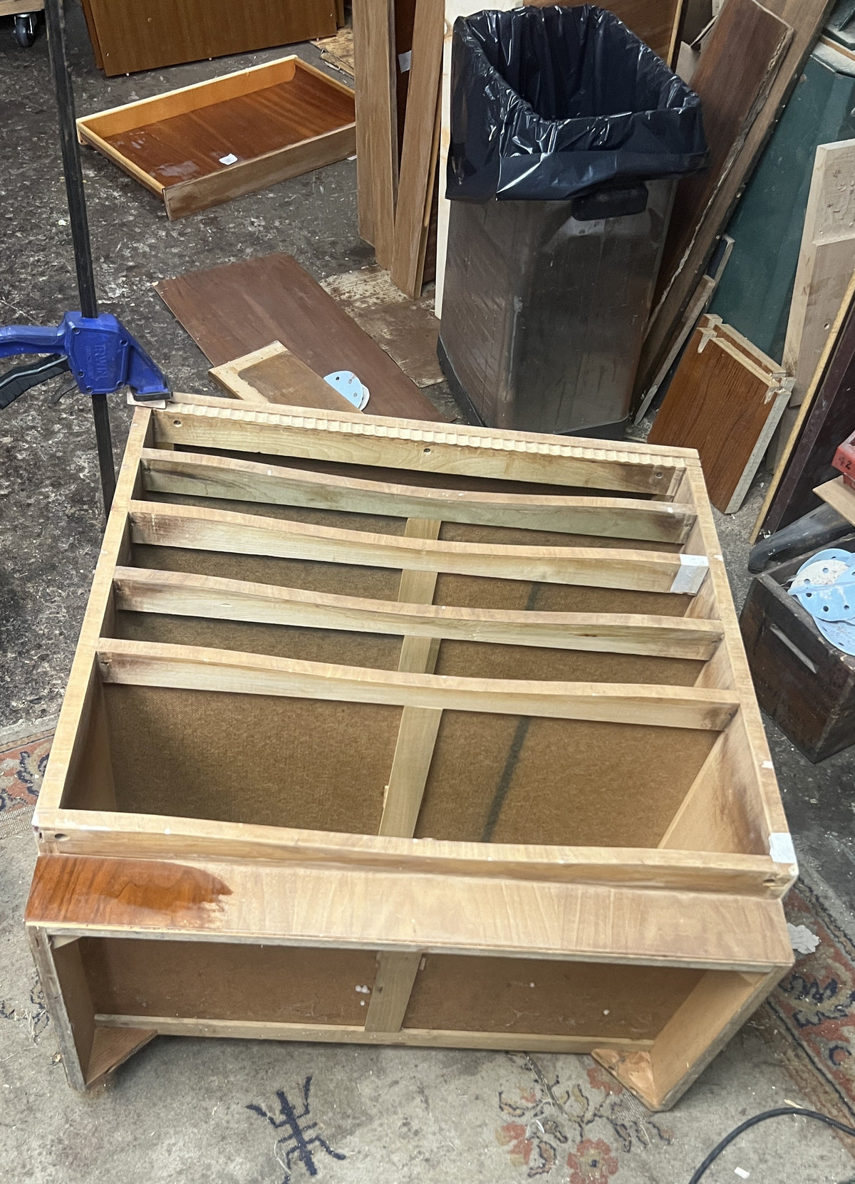 REFINISHED Art Deco Walnut Tallboy & free Mirror 30