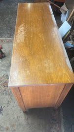 REFINISHED Mid Century Modern Walnut Dresser 6 Drawers by Gibbard 58