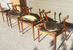 6 REFINISHED REUPHOLSTERED Danish MCM Teak Armchairs by Kai Kristiansen, Model 42 18