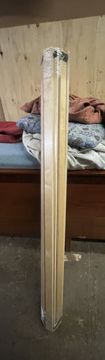 REFINISHED Mid Century Modern Teak Bed w Floating Nightstands Queen size 14