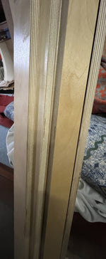 REFINISHED Mid Century Modern Teak Bed w Floating Nightstands Queen size 15