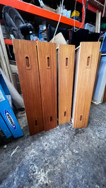 REFINISHED Mid Century Modern Teak Queen Bed w Nightstands & Dresser 14