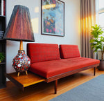 REFINISHED MCM Teak Svane Daybed by I. Relling w Pullout Side Tables 3