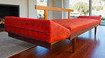 REFINISHED MCM Teak Svane Daybed by I. Relling w Pullout Side Tables 9