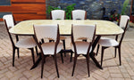 Italian Mid-Century Modern Dining Table & 6 Chairs by Carlo De Carli 3