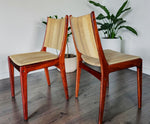 2 RESTORED Danish MCM Brazilian Rosewood Chairs by Johannes Andersen 1