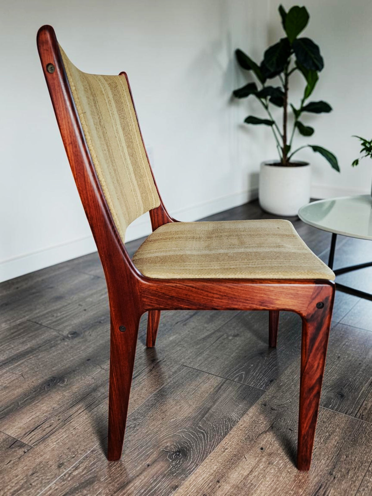 2 RESTORED Danish MCM Brazilian Rosewood Chairs by Johannes Andersen