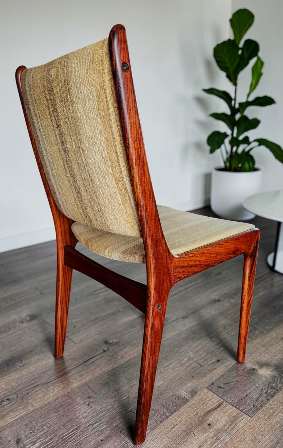 2 RESTORED Danish MCM Brazilian Rosewood Chairs by Johannes Andersen