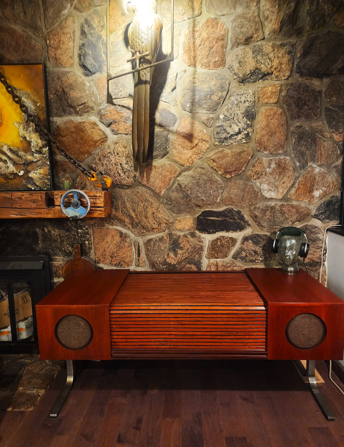 On Hold***REFINISHED MCM Electrohome Circa 75 Model 701 Stereo Console Space Age