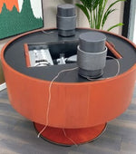 REFINISHED MCM Electrohome Circa 75 Model 703 Circular Stereo Console w Speakers 5