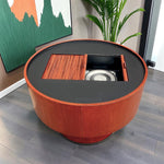 REFINISHED MCM Electrohome Circa 75 Model 703 Circular Stereo Console w Speakers 6