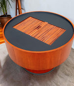 REFINISHED MCM Electrohome Circa 75 Model 703 Circular Stereo Console w Speakers 7