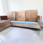 MCM Selig L-Shaped Sectional Sofa Playpen Style, Iconic Camel Velvet 10