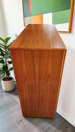 Mid Century Modern Teak Wardrobe or Gentleman's Chest 48