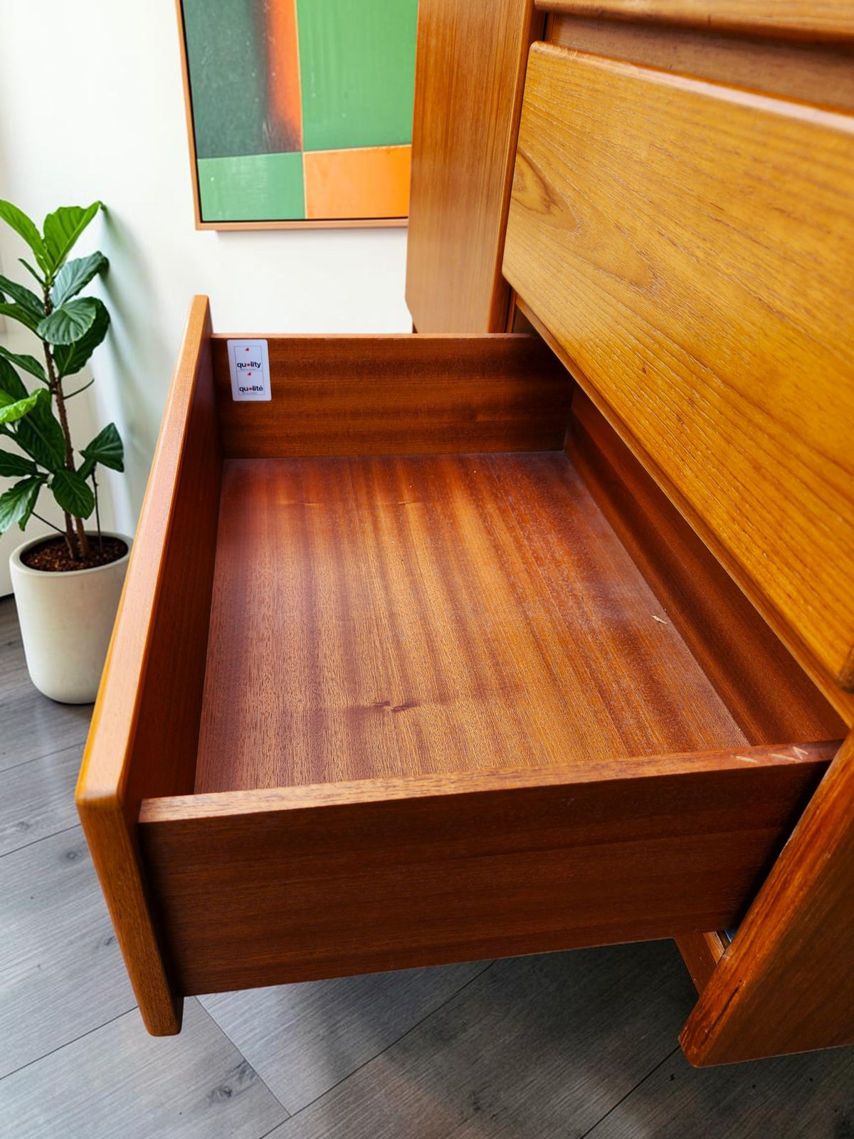 Mid Century Modern Teak Wardrobe or Gentleman's Chest 48